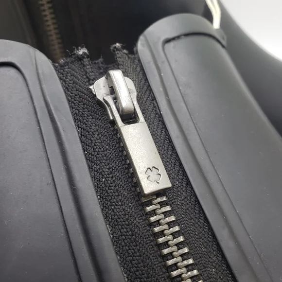 Lucky brand Chelsea Black heeled rain ankle booties size 8 - Picture 8 of 10